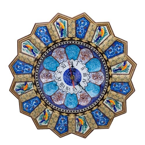Handmade Antique Art Wall Clock - type 1- size 14"