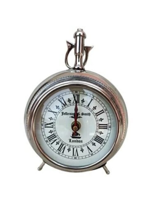 Handmade Antique Nikhil 7.5 Table Top Clock Desk Clock Hanging Clock Home Decor