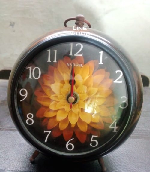 Handmade Antique Wooden 5" Table Top Clock Desk Clock Hanging Clock Home Decor