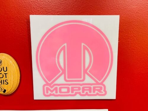 Handmade Mopar "M" w/Outline Wall Art Or Wall Clock -Many Colors Avail. FREE S&H