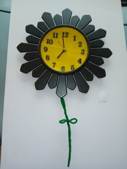 Handmade Sunflower Wall Clock Pretty And Colorful Beautiful Flowers With Vine