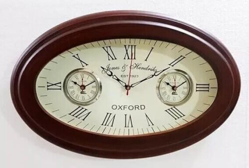 Handmade Wooden Wall Clock World Time Clock Wall Three time handmade