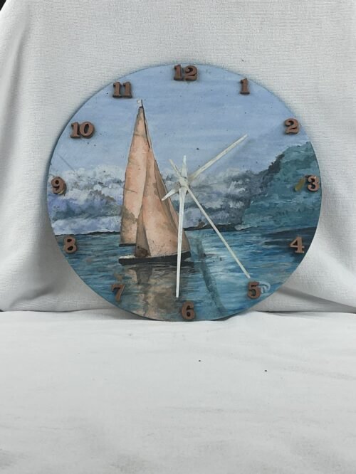Hand Painted Wall Clock