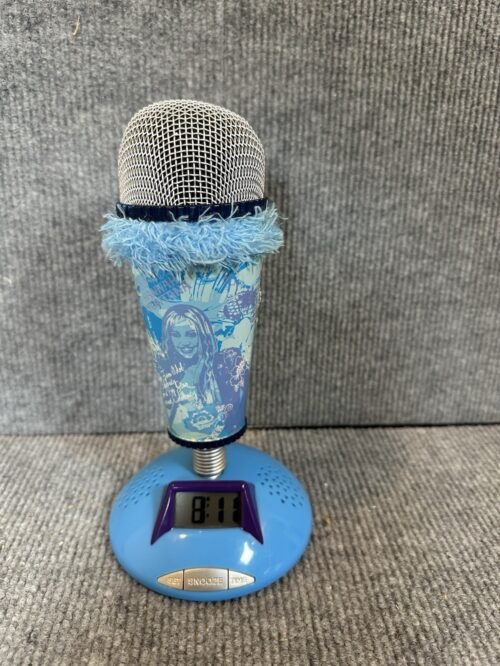 Hannah Montana Microphone Alarm Clock - RARE BLUE