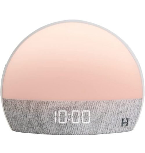 HATCH RESTORE 1 ) 2020 SMART SUNRISE ALARM CLOCK - WHITE / GRAY