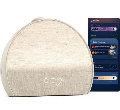 Hatch Restore 3 Sunrise Alarm Clock, Sound Machine, Smart Light (Putty)