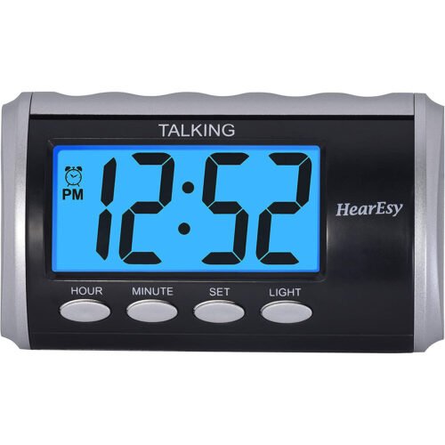 ​HearEsy Talking Alarm Clock for Visually Impaired Large Numbers for Senior Gift