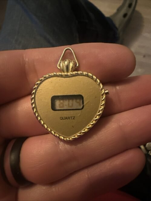 Heart Shaped Digital Pendant Clock