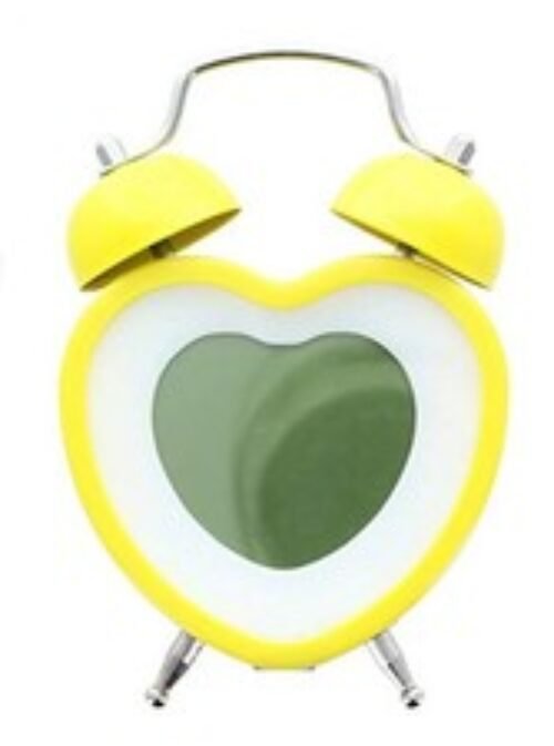 Heart Shaped Twin Bell Digital Alarm Clock, Blue