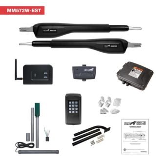 Heavy-Duty Dual Swing Automatic Gate Opener for Driveway, Keypad and Smart Wireless...