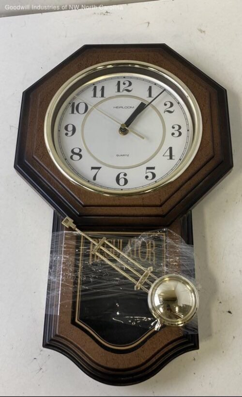 Heirloom Quartz Pendulum Regulator Wall Clock