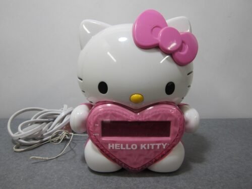 Hello Kitty Alarm Clock Digital AM/FM Ceiling Projection Radio - READ DESC