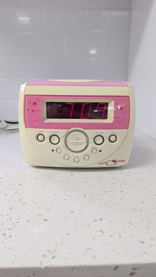 Hello Kitty KT2053 AM/FM Stereo CD Dual Alarm Clock Radio