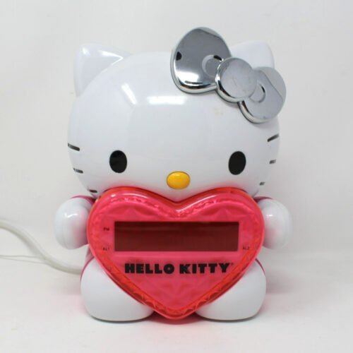 Hello Kitty Projector Alarm Clock AM / FM Radio - KT2064 - Tested