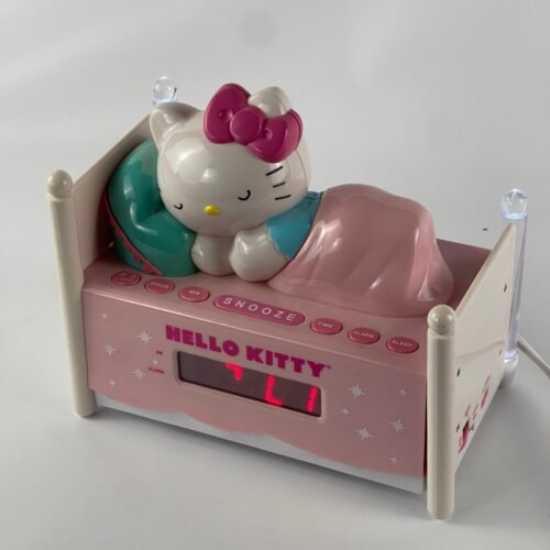 Hello Kitty Sleeping Kitty Alarm Clock Radio with Night Light
