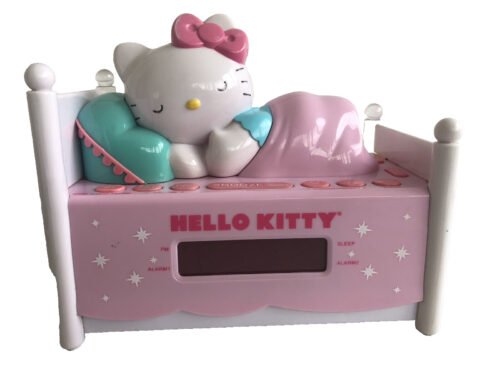 Hello Kitty Sleeping Kitty Alarm Clock Radio with Night Light Tested