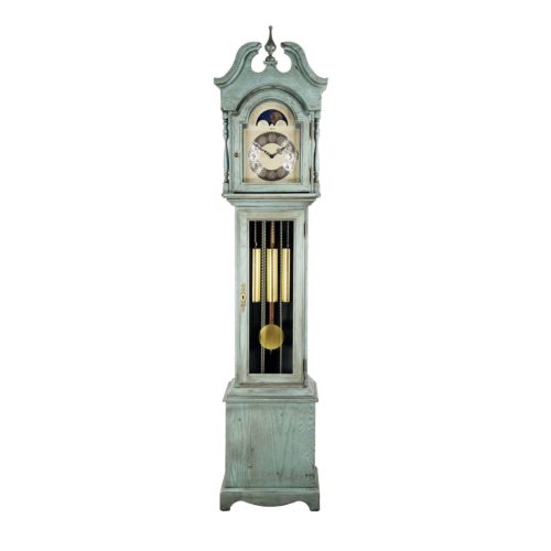 Hermle 010890LB0451 Alexandria Grandmother Clock Antique Light Blue