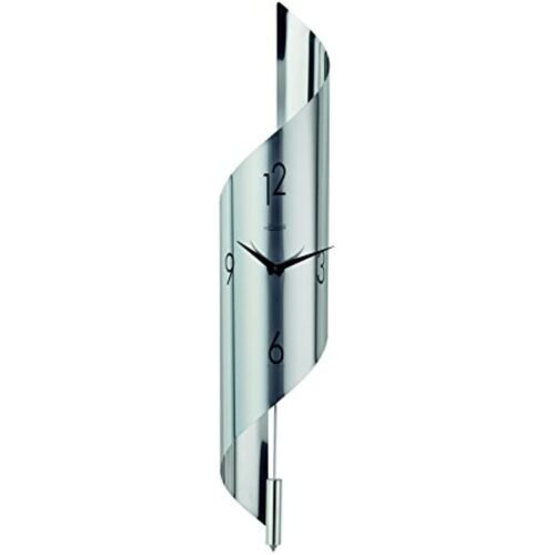 Hermle 70944002200 Savannah II Stainless Steel Wall Clock