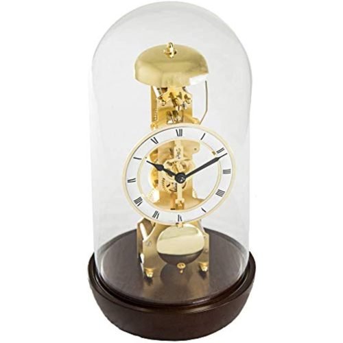 Hermle Bronx Walnut 12" High Table Clock
