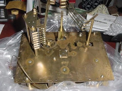 Hermle Floor Clock Triple Chime Movement for Parts or Repair #1181/853AS