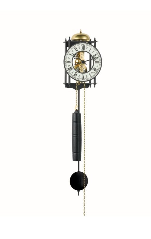 Hermle Ravensburg Wall Clock - Skeleton Clock / Wrought Iron / Weight Driven