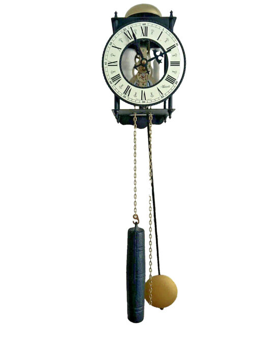 Hermle skeleton Weight Driven Wall Clock , Wrought Iron