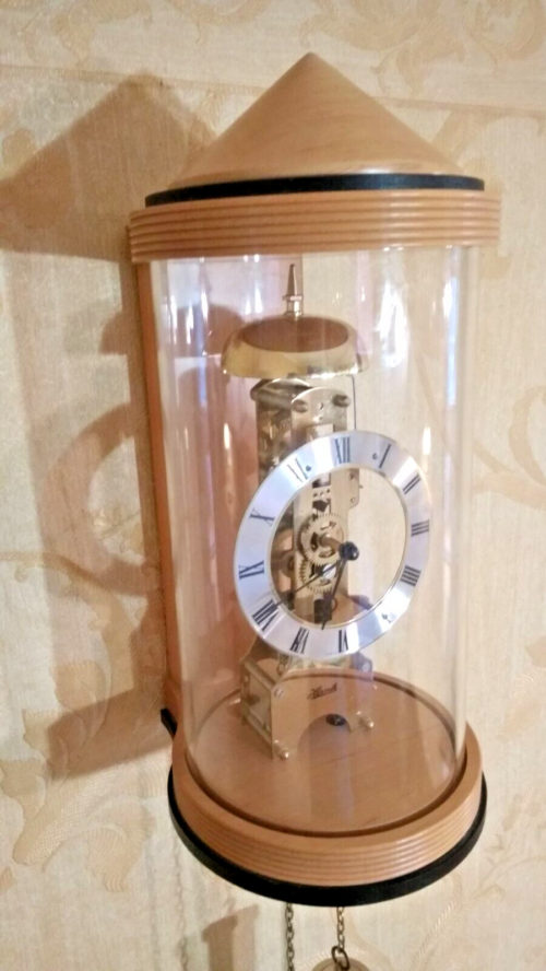 Hermle wall clock skeleton clock with chime RARITY 1970 80. work