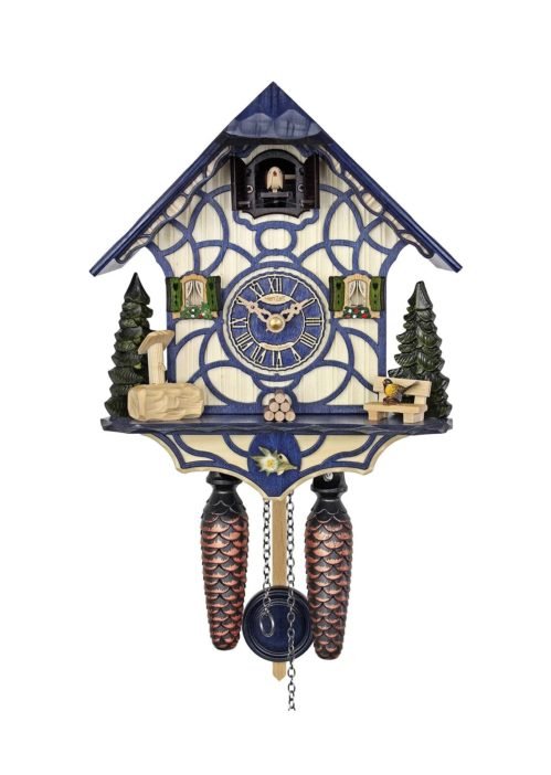 HerrZeit by Adolf Herr Quartz Cuckoo Clock Magic Blue AH 34 QM 2