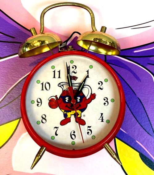 Hey Kool-aid Man Vintage Wind Up Alarm Clocks Pretty RAD OHHHH YEAH!!!!