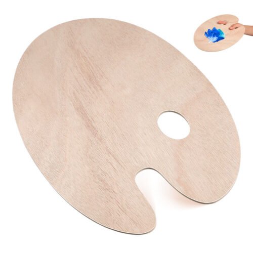 High Density Wooden Oval Shaped Oil Paint Board Painting Board Toddlers