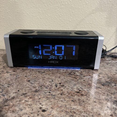 HMDX Cube Wireless Alarm Clock. Bluetooth, USB Port