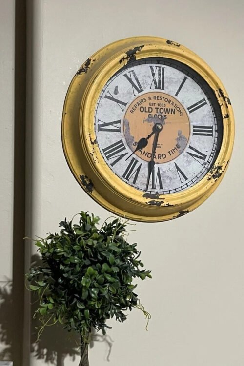 Hobby Lobby OLD TOWN 15" WALL CLOCK Standard Time Est. 1863