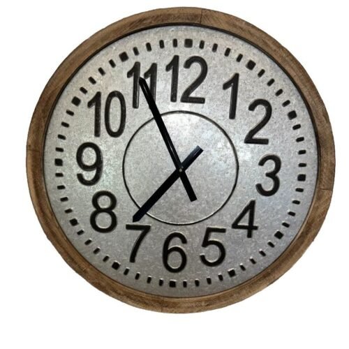 Hobby Lobby Rustic Big Metal distressed- Farmhouse look 24” Wall Clock