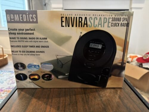 Homedics Body Basics Sound Spa Alarm Clock Radio Model SS-400B w/ Nature Sounds