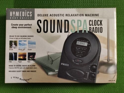HoMedics Body Basics Sound Spa Clock Radio New