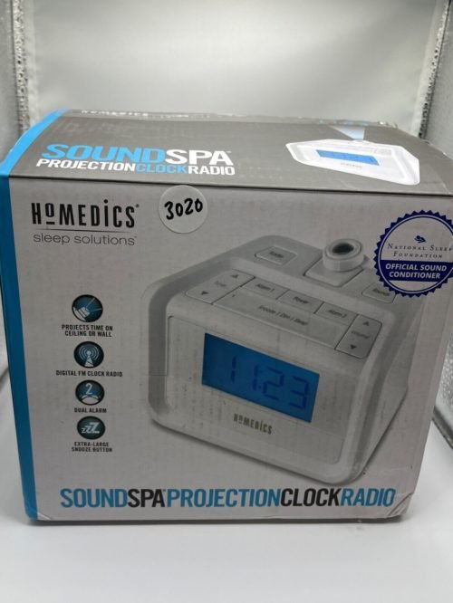 HoMedics Nature Sound Spa Digital FM Clock Radio with Time Projection