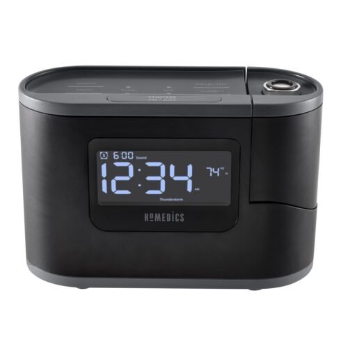 Homedics SoundSleep Recharged Alarm Clock & White Noise Sound Machine, 6-in-1...