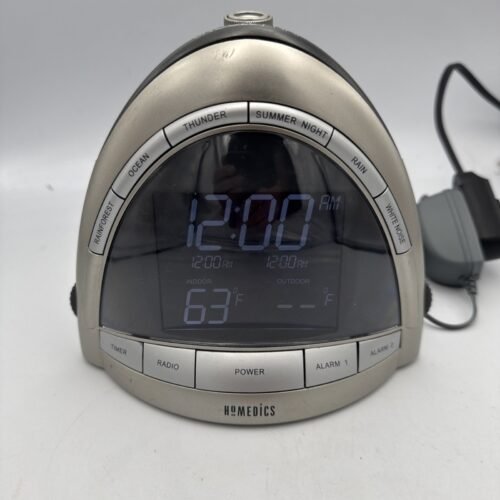 HOMEDICS SOUND SPA ALARM CLOCK SS 5010, SOOTHING SOUNDS CEILING TIME LIGHT