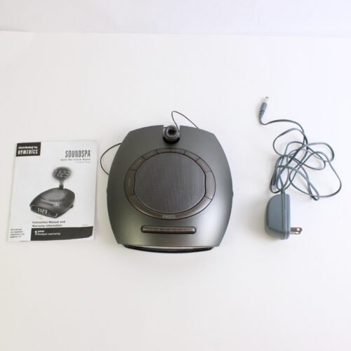 Homedics Soundspa Auto-Set Clock Radio Projects Time Gray Tested Works