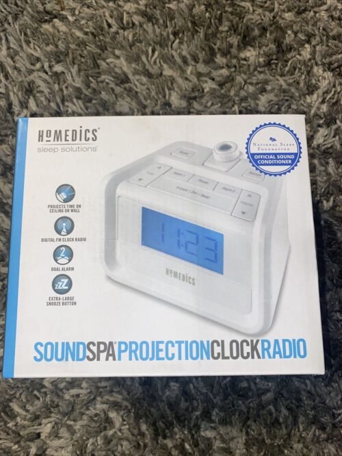 HoMedics SoundSpa Dual Alarm Digital FM Clock Radio