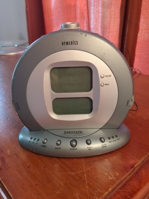 Homedics Soundspa Projection Alarm Clock Radio 6 Nature Sleep Sounds SS-5000