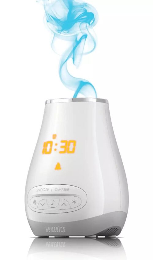 HoMedics SoundSpa Slumber Scents Alarm Clock, Essential Oil Diffuser SS-A450