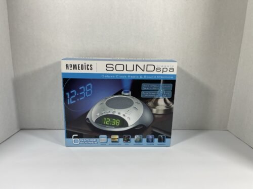 Homedics SS-4000 Sound Spa Alarm Clock Radio Sound Machine White Noise Light