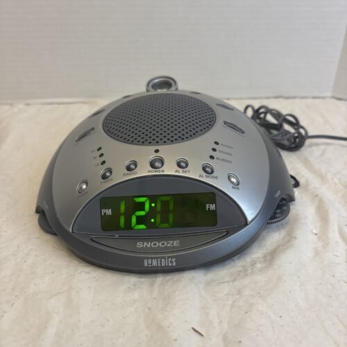 Homedics SS-4000 Sound Spa Alarm Clock Radio Sound Machine White Noise Light