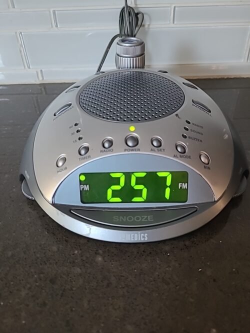 HoMedics SS-4000 Sound Spa Alarm Clock Radio Sound Machine White Noise Light