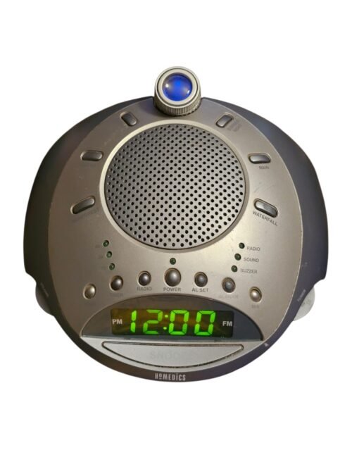 HoMedics SS-4000 Sound Spa Alarm Clock Radio Sound Machine White Noise Works