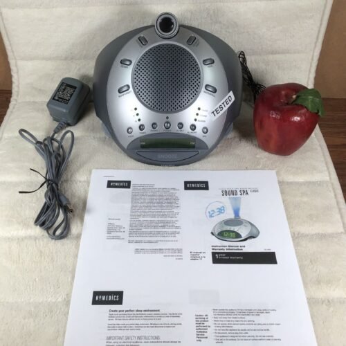 HoMedics SS-4400 Sound Spa Clock Radio & Sound Machine w/ Time Projection TESTED