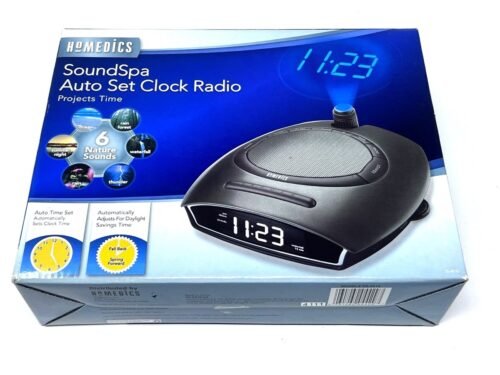 Homedics SS-4510 Soundspa Alarm Clock Radio Time Projector Sound Noise Machine
