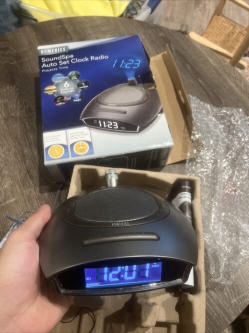 HoMedics SS-4510 Sound Spa Clock Radio & Sound Machine w/ Time Projection TESTED