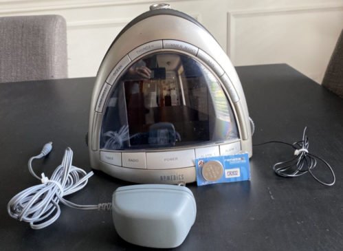 Homedics SS-5010 Soundspa Premier AM/FM Clock Radio/PROJECTOR - Tested, Works!